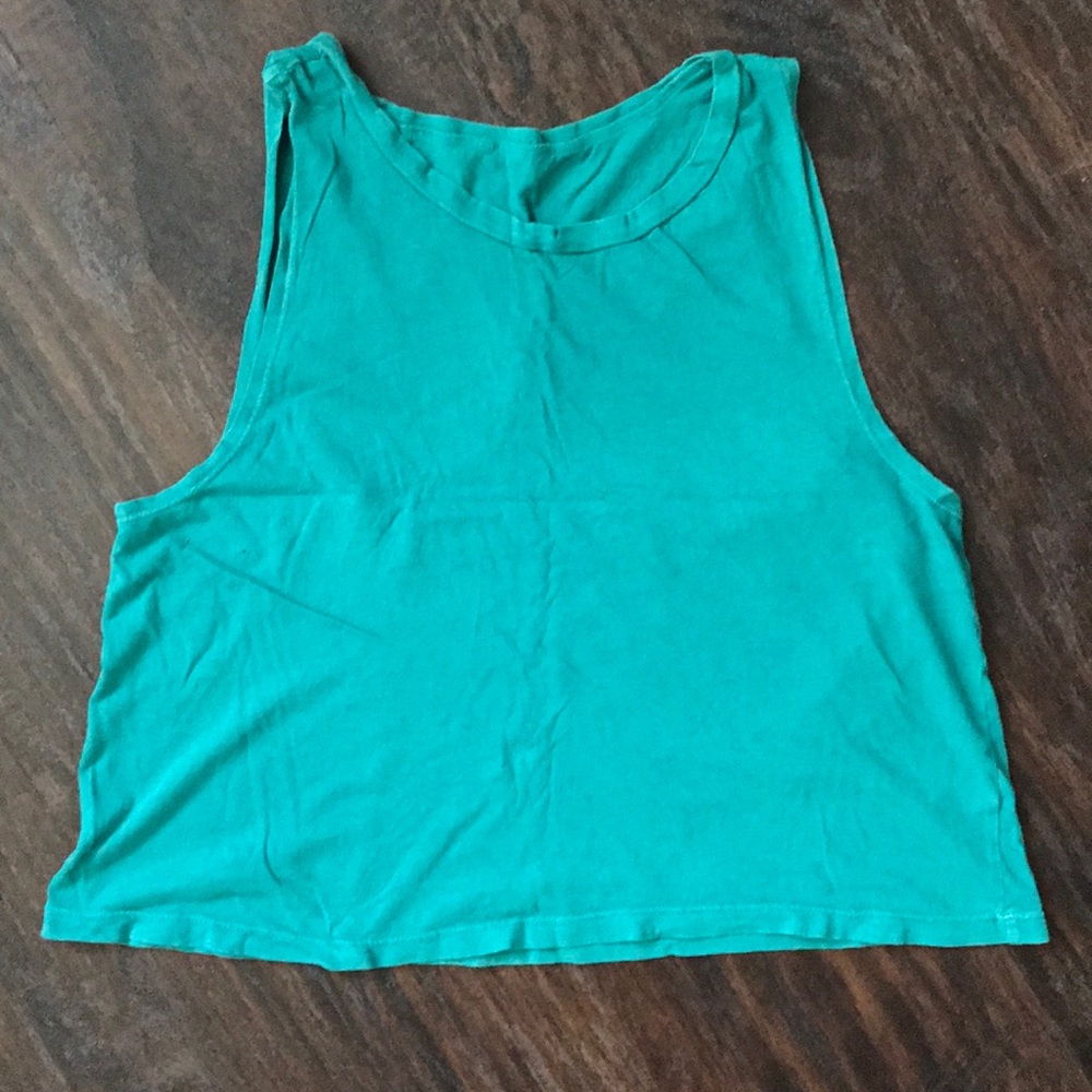 Teal crop top!